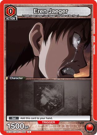 Eren Jaeger (090) (Box Topper Foil) (UE10BT/AOT-1-090) [UE10BT: Attack on Titan] Foil - Deck Out Gaming