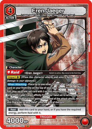 Eren Jaeger (092) (UE10BT/AOT-1-092) [UE10BT: Attack on Titan] Foil - Deck Out Gaming