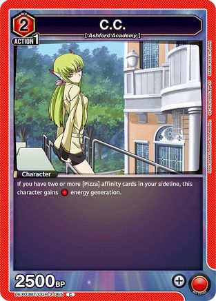 C.C. (Box Topper Foil) (UEX03BT/CGH-2-065) [UEX03BT: CODE GEASS: Lelouch of the Rebellion Vol.2] Foil - Deck Out Gaming