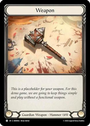 Placeholder Weapon (BDD002) [Welcome Deck Bravo] - Deck Out Gaming