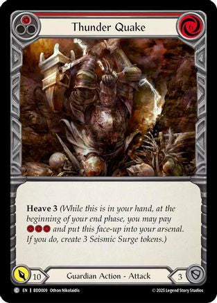 Thunder Quake (Red) (BDD009) [Bravo Demo Deck] - Deck Out Gaming
