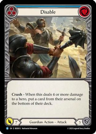 Disable (Blue) (BDD013) [Bravo Demo Deck] - Deck Out Gaming