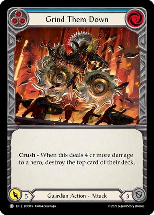 Grind Them Down (Blue) (BDD015) [Bravo Demo Deck] - Deck Out Gaming