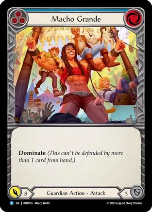 Macho Grande (Blue) (BDD016) [Bravo Demo Deck] - Deck Out Gaming