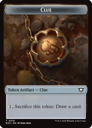 Clue // Beast (0005) Double-Sided Token (10) [Commander: Edge of Eternities] foil - Deck Out Gaming