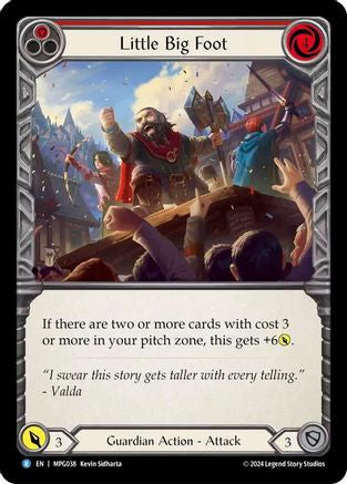Little Big Foot (Red) (MPG038) [Mastery Pack Guardian] Rainbow Foil - Deck Out Gaming