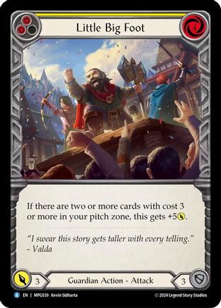 Little Big Foot (Yellow) (MPG039) [Mastery Pack Guardian] Rainbow Foil - Deck Out Gaming