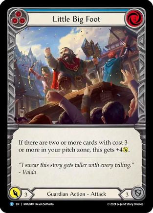 Little Big Foot (Blue) (MPG040) [Mastery Pack Guardian] Rainbow Foil - Deck Out Gaming