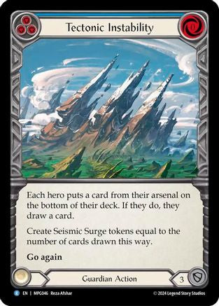 Tectonic Instability (MPG046) [Mastery Pack Guardian] Rainbow Foil - Deck Out Gaming