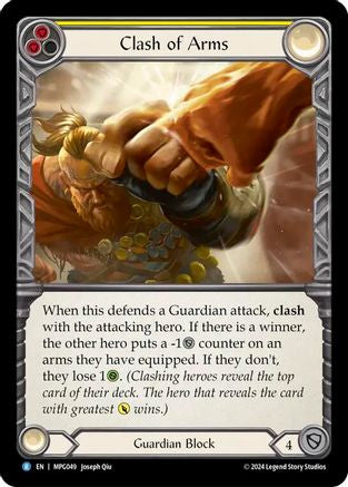 Clash of Arms (MPG049) [Mastery Pack Guardian] Rainbow Foil - Deck Out Gaming