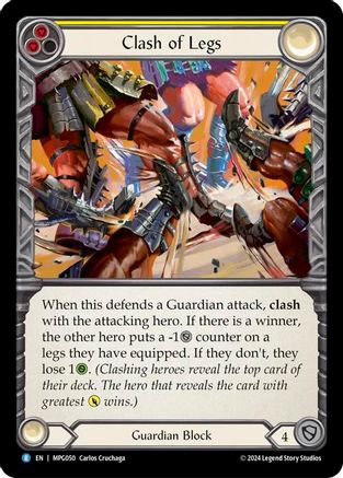 Clash of Legs (MPG050) [Mastery Pack Guardian] Rainbow Foil - Deck Out Gaming