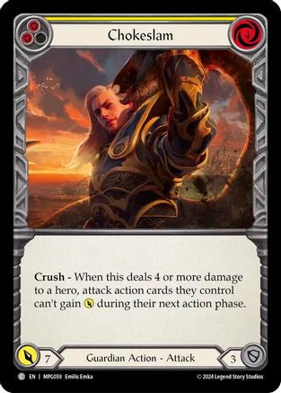 Chokeslam (Yellow) (MPG059) [Mastery Pack Guardian] - Deck Out Gaming