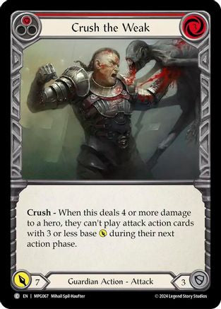 Crush the Weak (Red) (MPG067) [Mastery Pack Guardian] - Deck Out Gaming