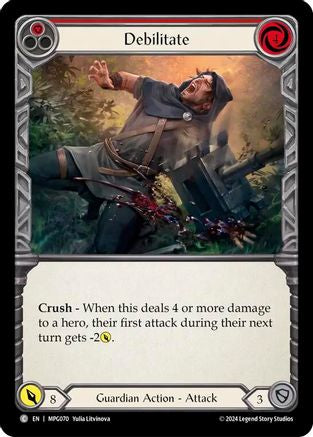 Debilitate (Red) (MPG070) [Mastery Pack Guardian] - Deck Out Gaming