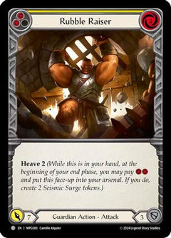 Rubble Raiser (Yellow) (MPG083) [Mastery Pack Guardian] Rainbow Foil - Deck Out Gaming