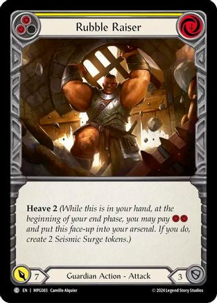 Rubble Raiser (Yellow) (MPG083) [Mastery Pack Guardian] Rainbow Foil - Deck Out Gaming