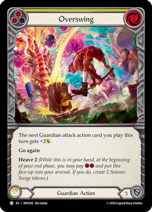 Overswing (Yellow) (MPG092) [Mastery Pack Guardian] Rainbow Foil - Deck Out Gaming