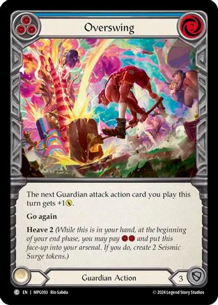 Overswing (Blue) (MPG093) [Mastery Pack Guardian] Rainbow Foil - Deck Out Gaming