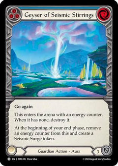 Geyser of Seismic Stirrings (Blue) (MPG105) [Mastery Pack Guardian] Rainbow Foil - Deck Out Gaming