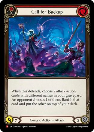 Call for Backup (MPG126) [Mastery Pack Guardian] Rainbow Foil - Deck Out Gaming