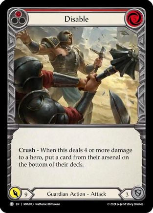 Disable (Red) (MPG073) [Mastery Pack Guardian] - Deck Out Gaming