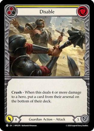 Disable (Yellow) (MPG074) [Mastery Pack Guardian] - Deck Out Gaming