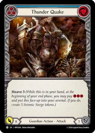 Thunder Quake (Blue) (MPG090) [Mastery Pack Guardian] - Deck Out Gaming