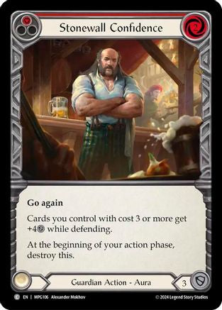 Stonewall Confidence (Red) (MPG106) [Mastery Pack Guardian] - Deck Out Gaming