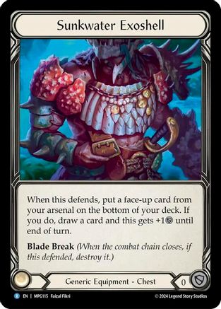 Sunkwater Exoshell (MPG115) [Mastery Pack Guardian] Cold Foil - Deck Out Gaming