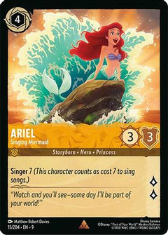 Ariel - Singing Mermaid (15/204) [Fabled] Cold Foil - Deck Out Gaming