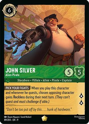 John Silver - Alien Pirate (89/204) [Fabled] Cold Foil - Deck Out Gaming
