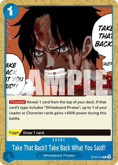 Take That Back!! Take Back What You Said!! (ST22-016) [Starter Deck 22: Ace & Newgate]-1