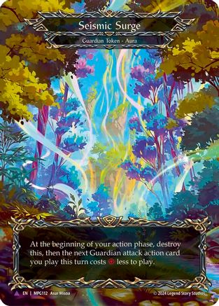 Seismic Surge (Forest) (Marvel) (MPG112) [Mastery Pack Guardian] Cold Foil - Deck Out Gaming