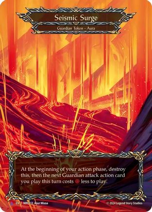 Seismic Surge (Lava) (Marvel) (MPG112) [Mastery Pack Guardian] Cold Foil - Deck Out Gaming