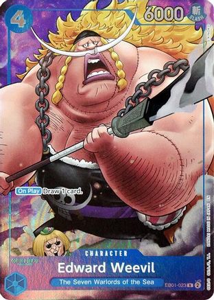 Edward Weevil (Seven Warlords of the Sea Binder Set) (EB01-023) [One Piece Promotion Cards] Foil - Deck Out Gaming