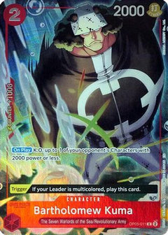 Bartholomew Kuma (Seven Warlords of the Sea Binder Set) (OP05-011) [One Piece Promotion Cards] Foil - Deck Out Gaming