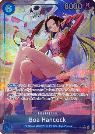 Boa Hancock (Seven Warlords of the Sea Binder Set) (Alternate Art) (OP07-051) [One Piece Promotion Cards] Foil - Deck Out Gaming