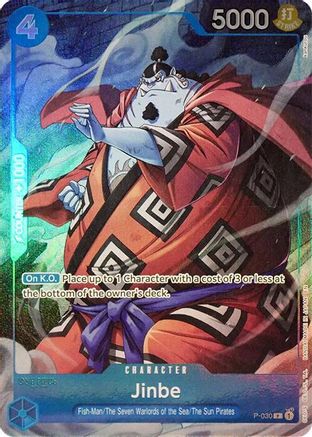 Jinbe (Seven Warlords of the Sea Binder Set) (P-030) [One Piece Promotion Cards] Foil - Deck Out Gaming