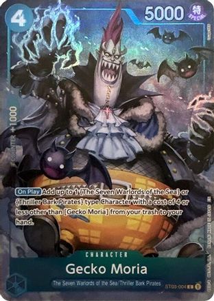 Gecko Moria (Seven Warlords of the Sea Binder Set) (ST03-004) [One Piece Promotion Cards] Foil - Deck Out Gaming