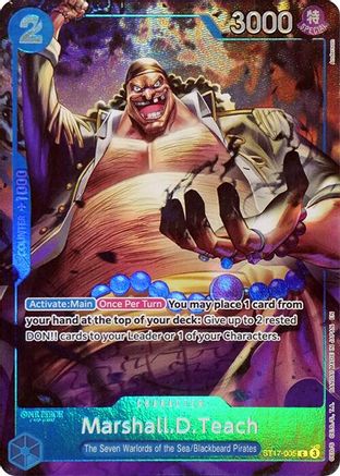 Marshall.D.Teach (Seven Warlords of the Sea Binder Set) (ST17-005) [One Piece Promotion Cards] Foil - Deck Out Gaming