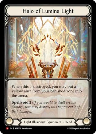 Halo of Lumina Light (APR003) [Armory Deck: Legends Prism] Cold Foil - Deck Out Gaming
