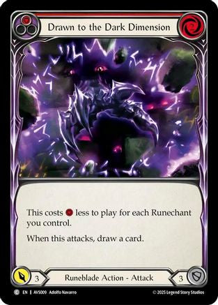 Drawn to the Dark Dimension (Red) (AVS009) [Armory Deck: Legends Viserai] - Deck Out Gaming