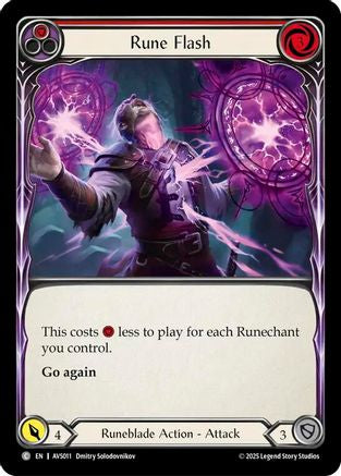 Rune Flash (Red) (AVS011) [Armory Deck: Legends Viserai] - Deck Out Gaming