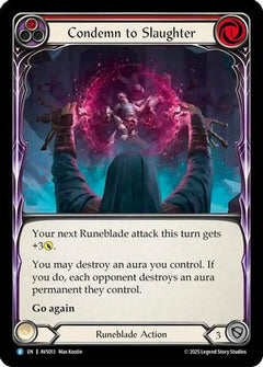 Condemn to Slaughter (Red) (AVS013) [Armory Deck: Legends Viserai] - Deck Out Gaming