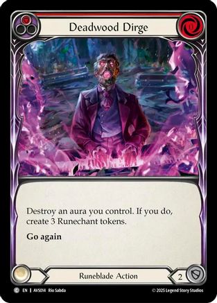Deadwood Dirge (Red) (AVS014) [Armory Deck: Legends Viserai] - Deck Out Gaming