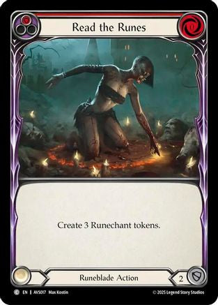 Read the Runes (Red) (AVS017) [Armory Deck: Legends Viserai] - Deck Out Gaming