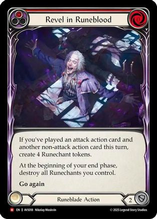 Revel in Runeblood (Red) (AVS018) [Armory Deck: Legends Viserai] - Deck Out Gaming