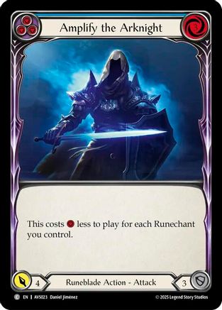 Amplify the Arknight (Blue) (AVS023) [Armory Deck: Legends Viserai] - Deck Out Gaming