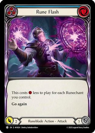 Rune Flash (Blue) (AVS024) [Armory Deck: Legends Viserai] - Deck Out Gaming