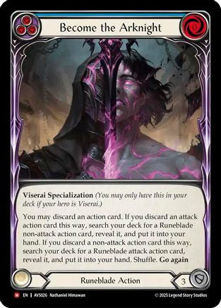 Become the Arknight (Blue) (AVS026) [Armory Deck: Legends Viserai] - Deck Out Gaming